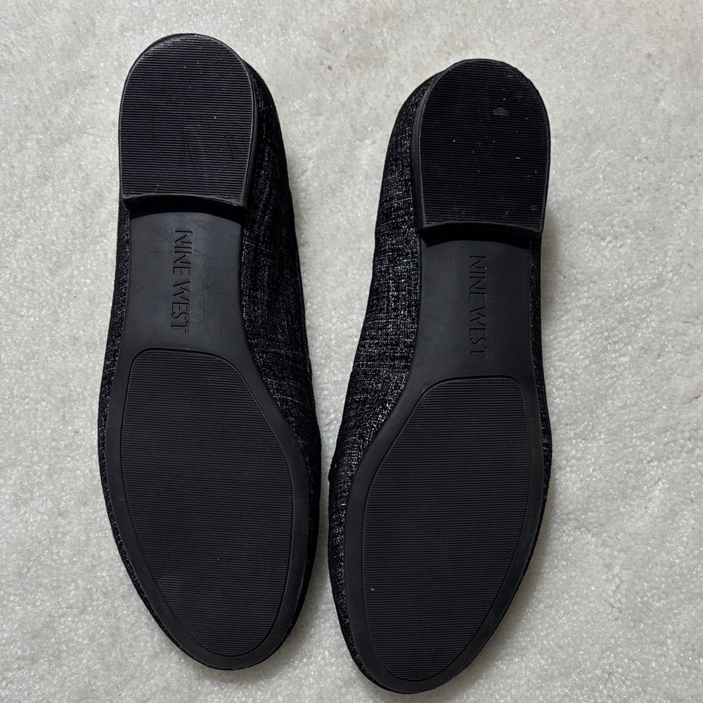 Nine West Charcoal Embellished Flats - Picture 3 of 3